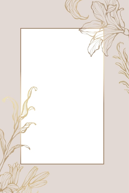 Png design estetico di fiori cornice di confine sfondo trasparente