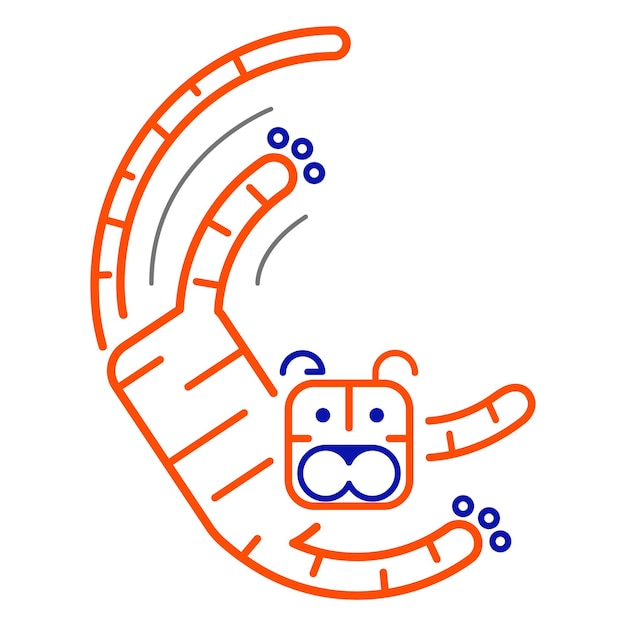 Png Elemento tigre carino sfondo trasparente