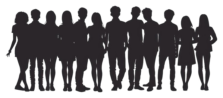 Foto png gente insieme silhouette clip art adulto sfondo bianco solidarietà