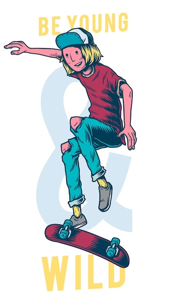 Png giovane ragazzo che gioca a skateboard elemento sfondo trasparente