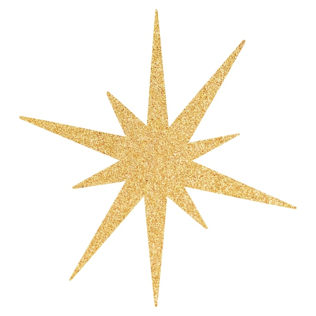 Png gold sparkling star transparent background