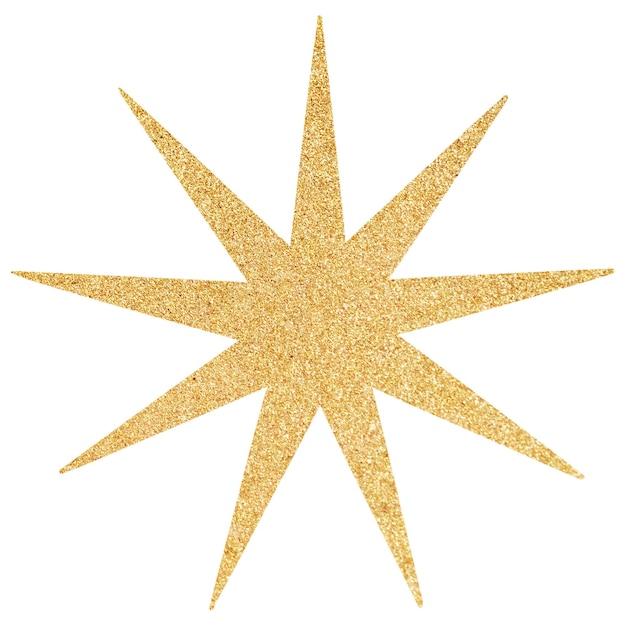 Png gold sparkling star transparent background