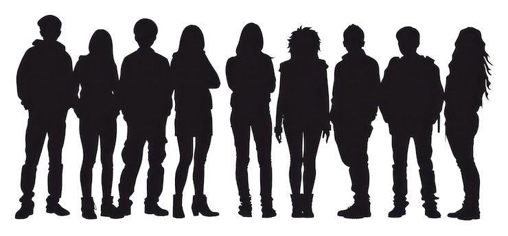 Foto png gruppo o persone silhouette clip art calzature per adulti sfondo bianco