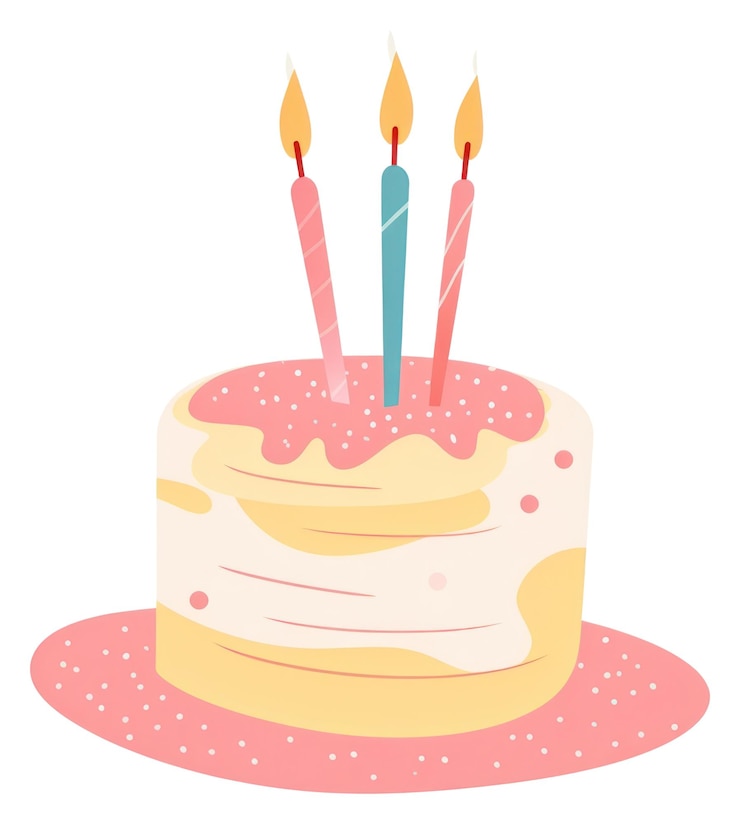 Foto png illustrazione di torta di compleanno dessert glassa per candele