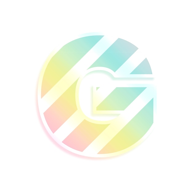 Png lettera g gradiente arcobaleno