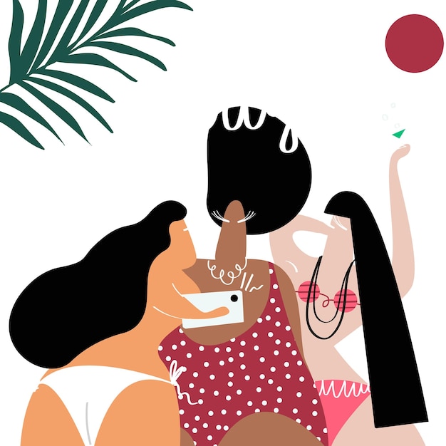 Png vacanza estiva doodle elemento sfondo trasparente