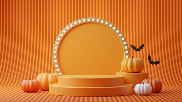 Podio di forma geometrica per Halloween