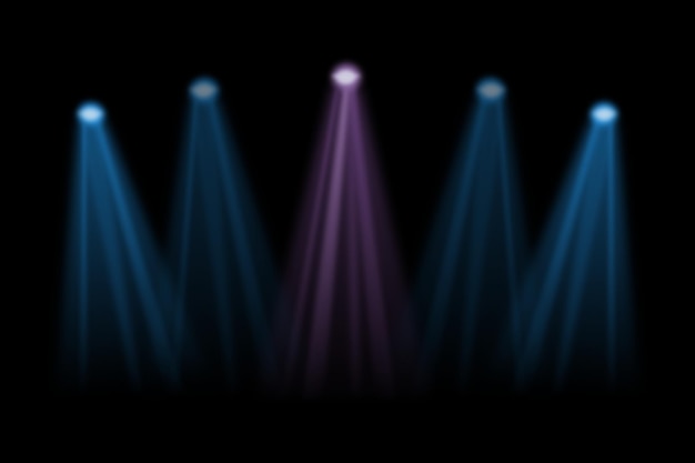 Podium del palco con illuminazione Podium del Palco Scena con per la cerimonia di premiazione sulla luce colorata