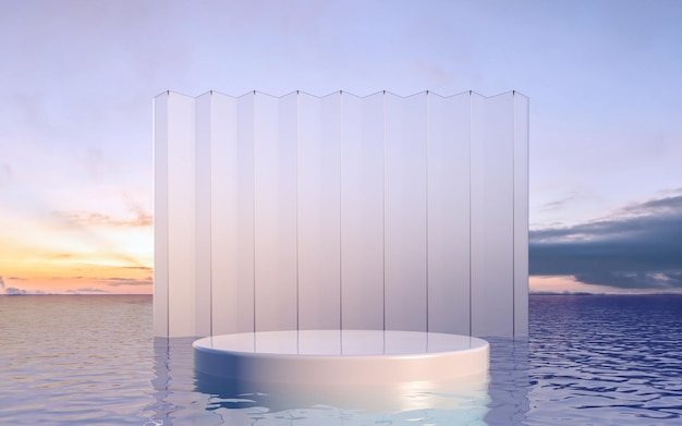 Podium di rendering 3D