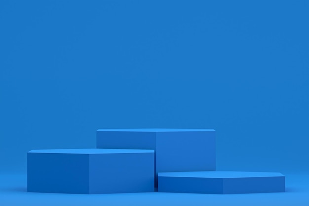 Podium minimal or product stand for cosmetic product presentation
