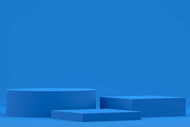 Podium minimal or product stand for cosmetic product presentation