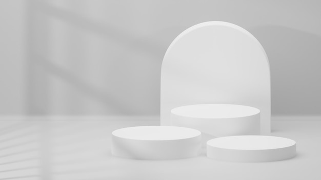 Podium renderizzato in 3D per la vetrina del tuo prodotto Illustrazione 3D