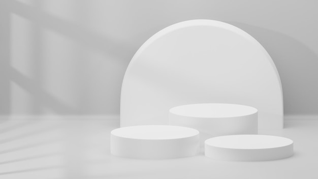 Podium renderizzato in 3D per la vetrina del tuo prodotto Illustrazione 3D