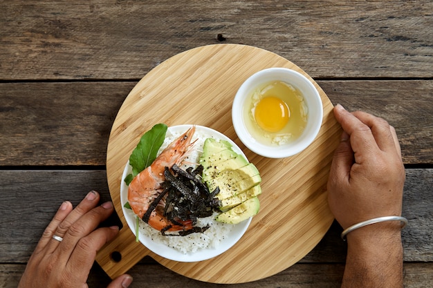 Poke bowl con Avocado Clean Food