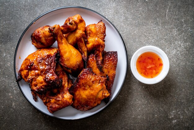 pollo alla griglia e barbecue