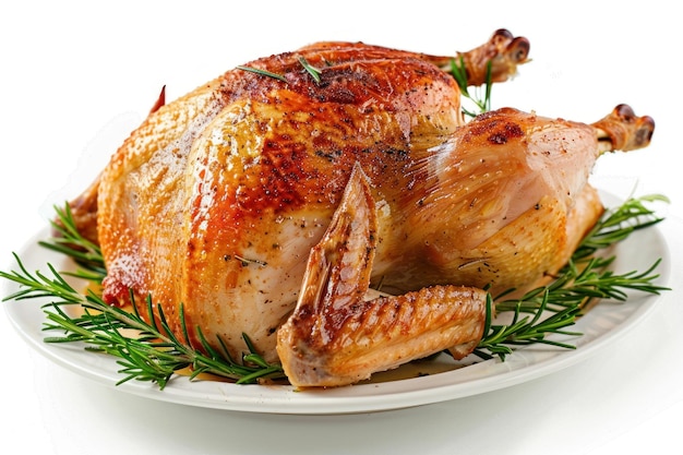 Pollo arrosto con guarnizione di rosmarino