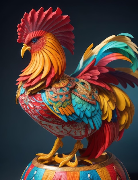 pollo colorato