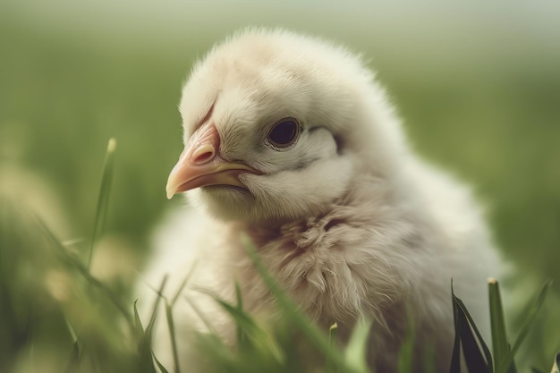 Pollo erba verde Uccello della fattoria Genera Ai