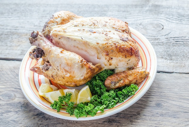 Pollo intero alla griglia