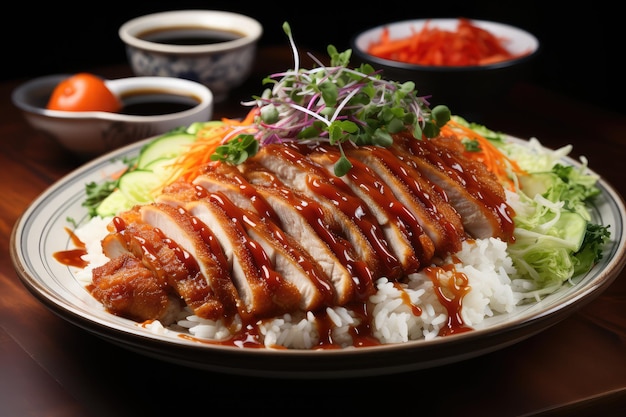 pollo katsu nel tavolo della cucina fotografia alimentare pubblicitaria professionale