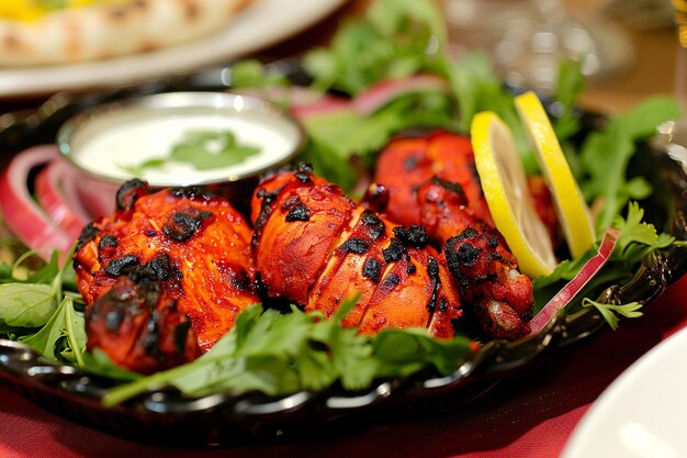 Pollo Tandoori gourmet delizioso con spezie Tandoori