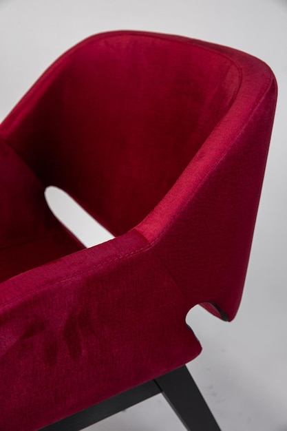 Poltrone con seduta in pelle rossa