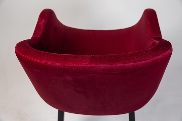 Poltrone con seduta in pelle rossa