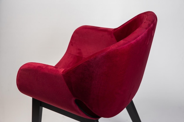 Poltrone con seduta in pelle rossa