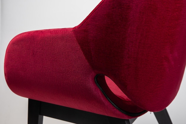 Poltrone con seduta in pelle rossa