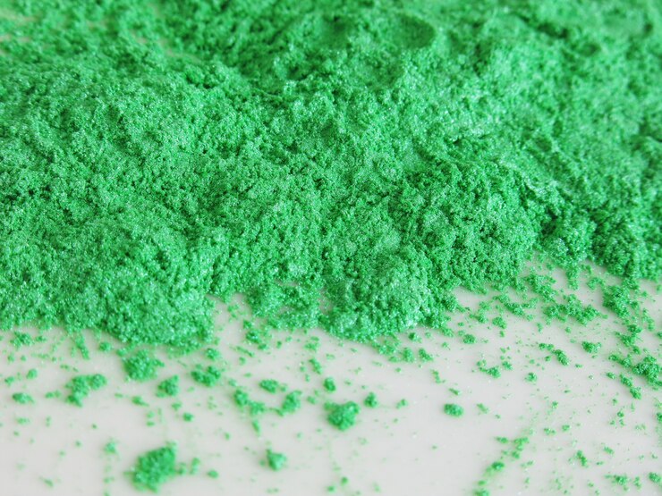 Polvere di pigmento verde mica per cosmetici