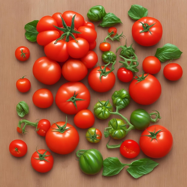 Pomodori biologici freschi