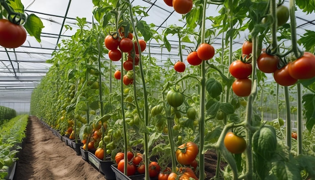 Pomodori freschi raccolti dal cespuglio