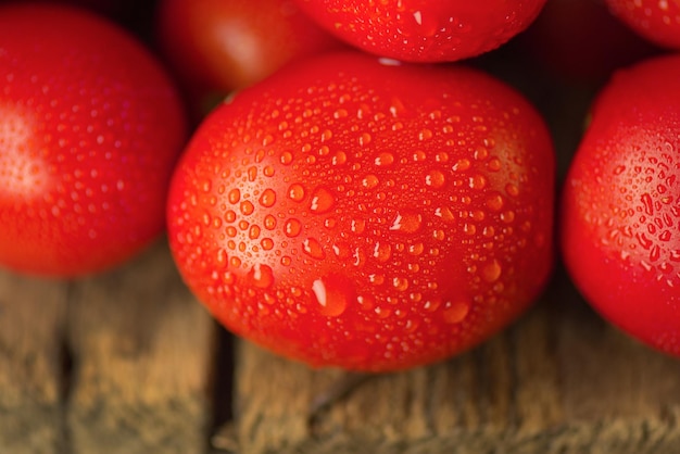 Pomodori Roma deliziosi maturi freschi