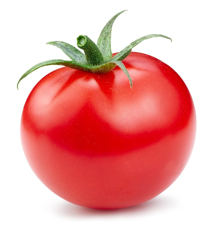 Foto pomodoro rosso maturo con tracciato di ritaglio
