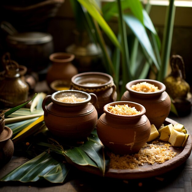 Pongal Pot e canna da zucchero