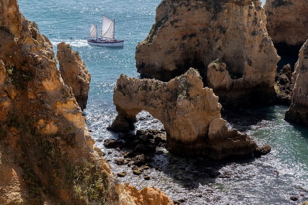 Ponta da Piedade vicino a Lagos Algarve Portogallo