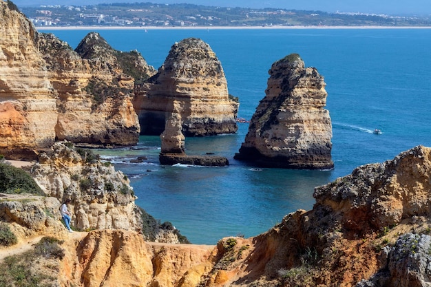 Ponta da Piedade vicino a Lagos Algarve Portogallo