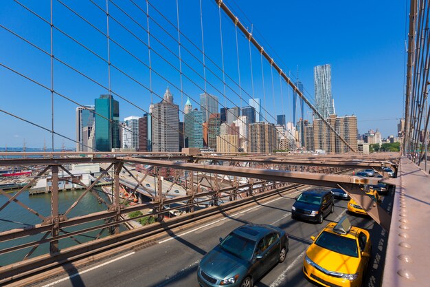 Ponte di Brooklyn e Manhattan New York City Stati Uniti