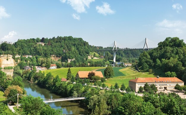 Ponte di Friburgo in Svizzera