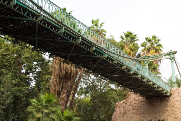 Ponte di Gustave Eiffel nello zoo di Giza al Cairo, Egitto