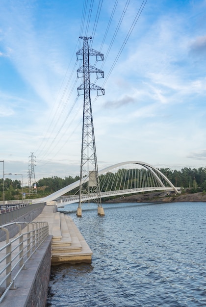 Ponte in acciaio IsoisÃ¯Â¿Â½iltta a Helsinki, Finlandia