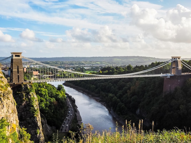 Ponte sospeso HDR di Clifton a Bristol