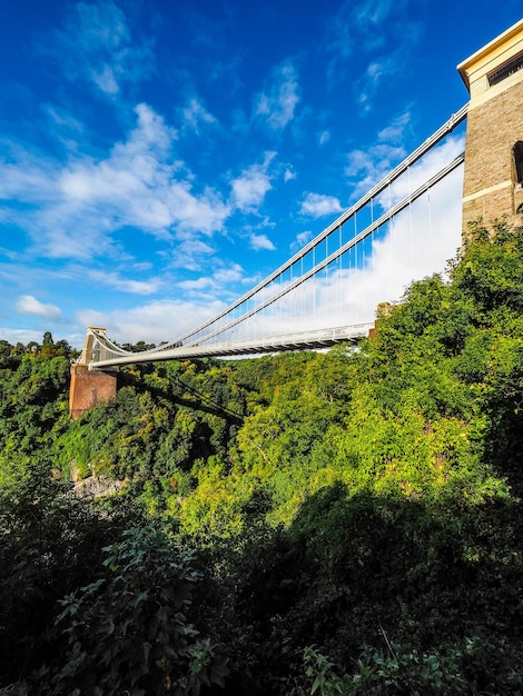 Ponte sospeso HDR di Clifton a Bristol