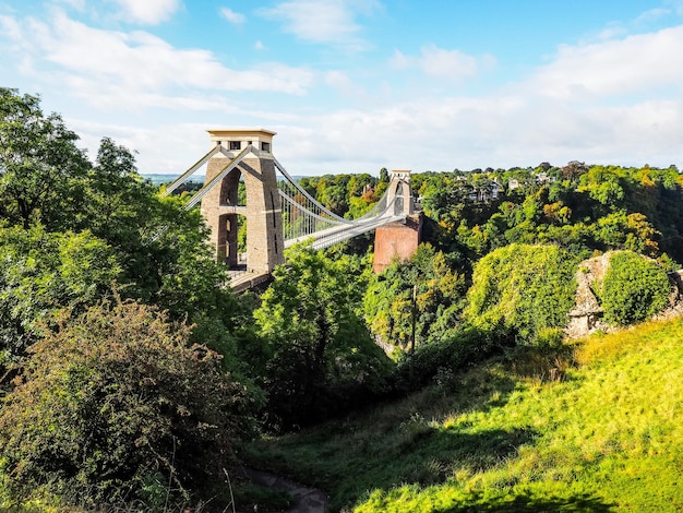 Ponte sospeso HDR di Clifton a Bristol