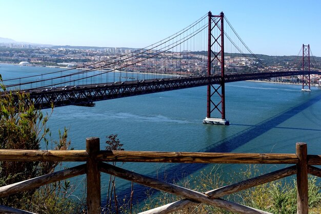 Ponte sospeso sul fiume