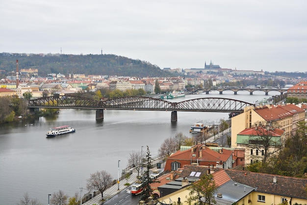 Ponti di Praga sulla Moldava