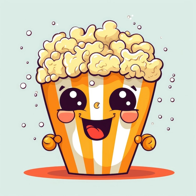 Popcorn divertente del fumetto