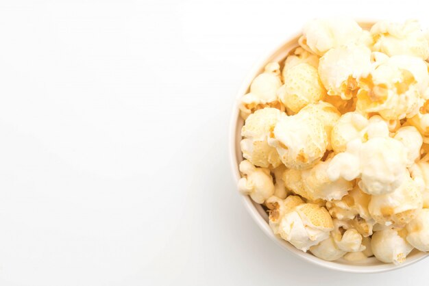 popcorn dolce su bianco