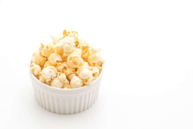 popcorn dolce su bianco