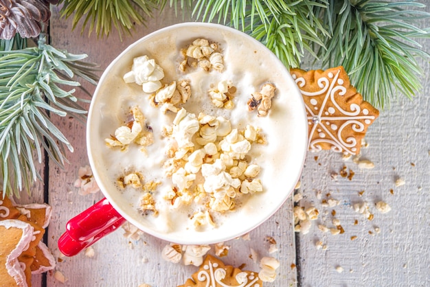 Popcorn latte tazza da caffè latte con popcorn al formaggio salato